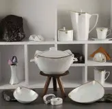 سرویس چینی پردیس طرح مارتین طلا کف گل 6نفره 30پارچه