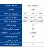 لامپ ال ای دی 60 وات افراتاب