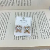 گوشواره زنانه ژوپینگ مدل قلب کد E5066