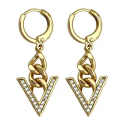 گوشواره زنانه ژوپینگ مدل مثلث کارتی کد E4856
