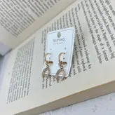 گوشواره زنانه ژوپینگ مدل نعل کد E4854