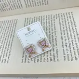 گوشواره زنانه ژوپینگ مدل قلب کد E5041