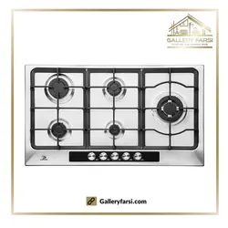 اجاق گاز پنج شعله استیل پرنیان استیل مدل PB-5109