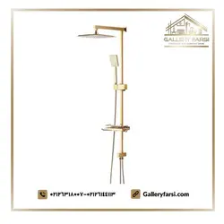 علم دوش حمام طلایی کرومات کد 2403