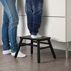 چهارپایه مشکی ایکیا مدل VILTO