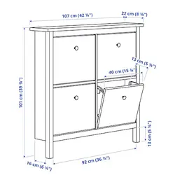 جاکفشی ایکیا با 4 محفظه مدل HEMNES
