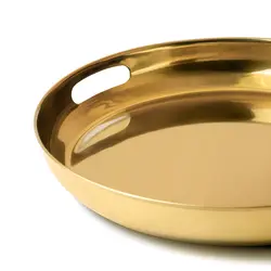 سینی دسته دار ایکیا ، برنجی رنگ مدل AROMATISK