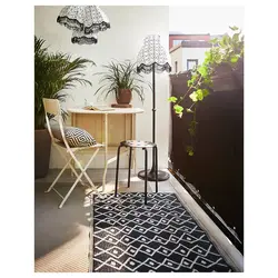 چهارپایه ایکیا فلزی مشکی
