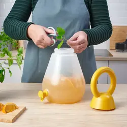 کلمن شیردار 4 لیتری ایکیا زرد مدل NÄBBFISK