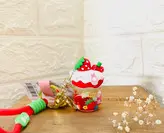 جاکلیدی اکواریومی بطری توت فرنگی