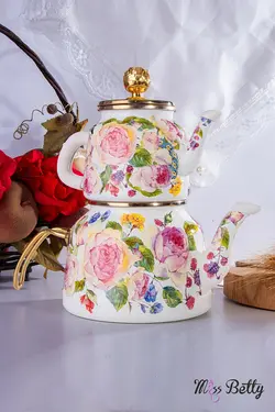 ست کتری و قوری میس بتی مدل گل رز