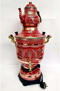 سماور برقی مسی ارزین جان باکیر دست ساز