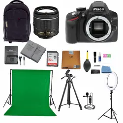 پکیج کامل دوربین عکاسی و فیلمبرداری نیکون Nikon D3200 Kit 18-55mm f/3.5-5.6 G VR