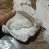 ست شال و کلاه منگوله دار