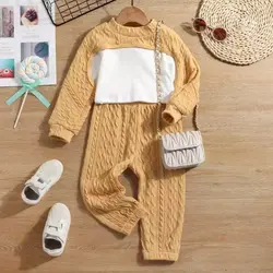 ست دخترانه کراپ و نیم تنه و شلوار