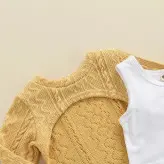 ست دخترانه کراپ و نیم تنه و شلوار