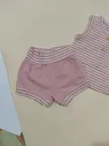 ست تاپ و شورتک راه راه