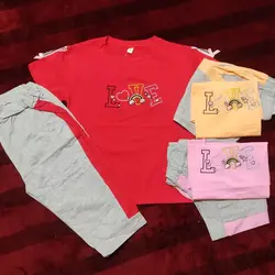 ست دو تکه ی راحتی تیشرت و شلوارک