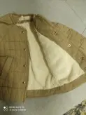 کاپشن گلدوزی شده با کلاه بافت