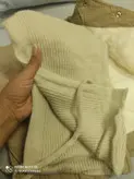 کاپشن گلدوزی شده با کلاه بافت