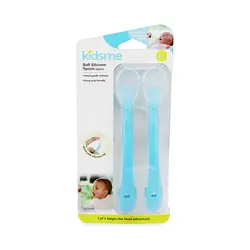 قاشق سیلیکونی 2 عددی کیدزمی Kidsme
