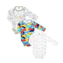 پک زیر دکمه آستین بلند سه عددی ماماس اند پاپاس Mamas&Papas دایناسور