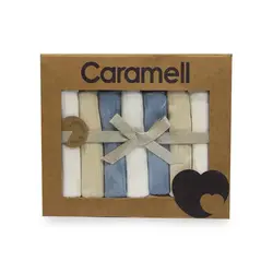 دستمال دست و صورت 7 عددی ارگانیک کارامل Caramell