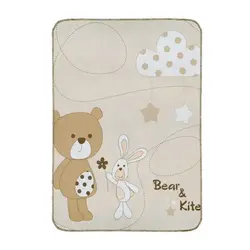پتو نخی دورپیچ رزبرن Roseborn bear & kite