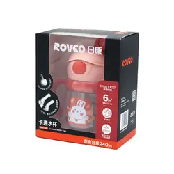 لیوان دسته دار و نی دار 240 میلی لیتر رووکو Rovco 1049
