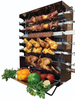 کباب پز ایستاده بدون دود ضیافت مدل الوند