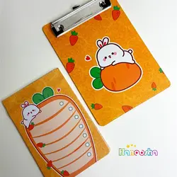 تخته شاسی طرح هویج سایز A5 به همراه کاغذ چک لیست