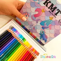 مداد رنگی 24 رنگ جعبه فلزی | KMT