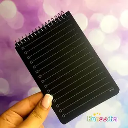 دفترچه یادداشت فانتزی با برگه مشکی | مستر راد