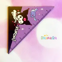 ست خط کش گونیا و نقاله چوبی کورومی kuromi