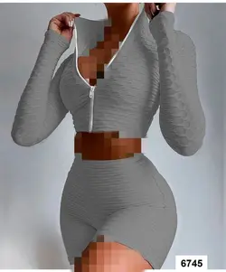 نیم تنه آستین بلند شورتک