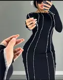 ماکسی کبریتی فینگردار زنانه