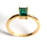 انگشتر طلا زمرد کد ۳۴۵