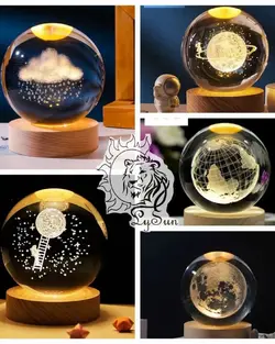 گوی کریستال چراغ دار کد ۴۹۵