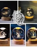 گوی کریستال چراغ دار کد ۴۹۵