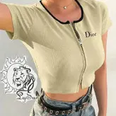 کراپ زیپ دار Dior کد ۵۲۹