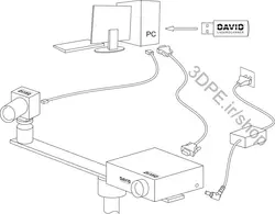 اسکنر سه بعدی رومیزی دیوید اس ال اس