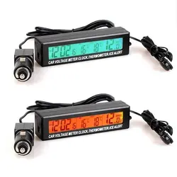 نمایشگر ساعت،دما،ولت خودرویی مدل EC-88