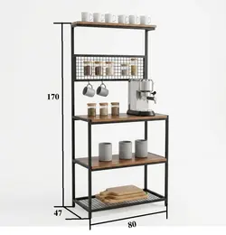 استند کافه ای و کافی بار چوبین نورا مدل ERW 120000