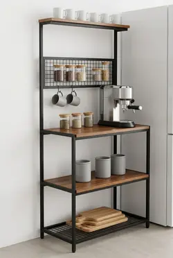 استند کافه ای و کافی بار چوبین نورا مدل ERW 120000