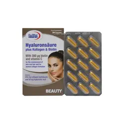کپسول هیالورون سائور پلاس کلاژن و بیوتین یوروویتال
