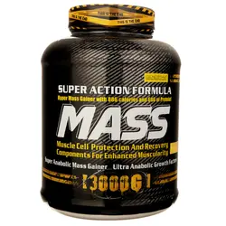 پودر مس ژن استار 3000 گرم با طعم دبل چاکلت Genestar Mass Powder 3000 g