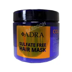 ماسک مو با آبکشی فاقد سولفات آدرا حاوی کلاژن و رتینول 400 میلی لیتر Adra sulfate-free rinse-off hair mask containing collagen and retinol