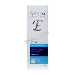 شامپو فاقد سولفات ضد شوره اویدرم  Eviderm Anti Fungal Shampoo For All Hair Types 200 Ml