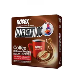 کاندوم تاخیری کافئین دار کدکس 3 عددی  Nachkodex Delay and Coffee 3 Condoms