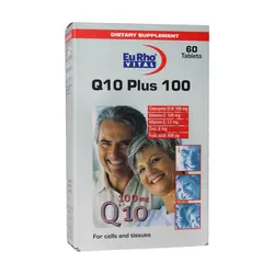 کپسول کیوتن پلاس ۱۰۰ یوروویتال ۶۰ عدد EuRho Vital Q10 Plus 100mg 60 Caps